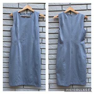 Tahari Grey Paneled Sleeveless Dress 10
